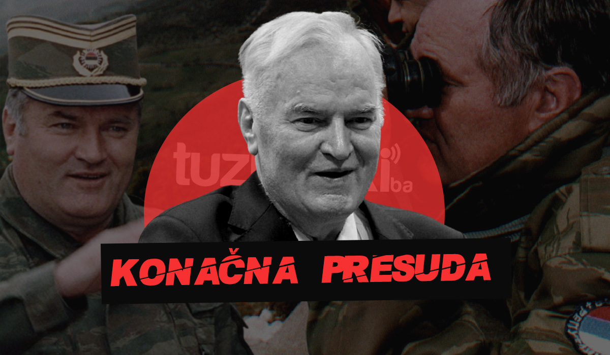 Ratko Mladić pravosnažno osuđen na doživotnu kaznu zatvora